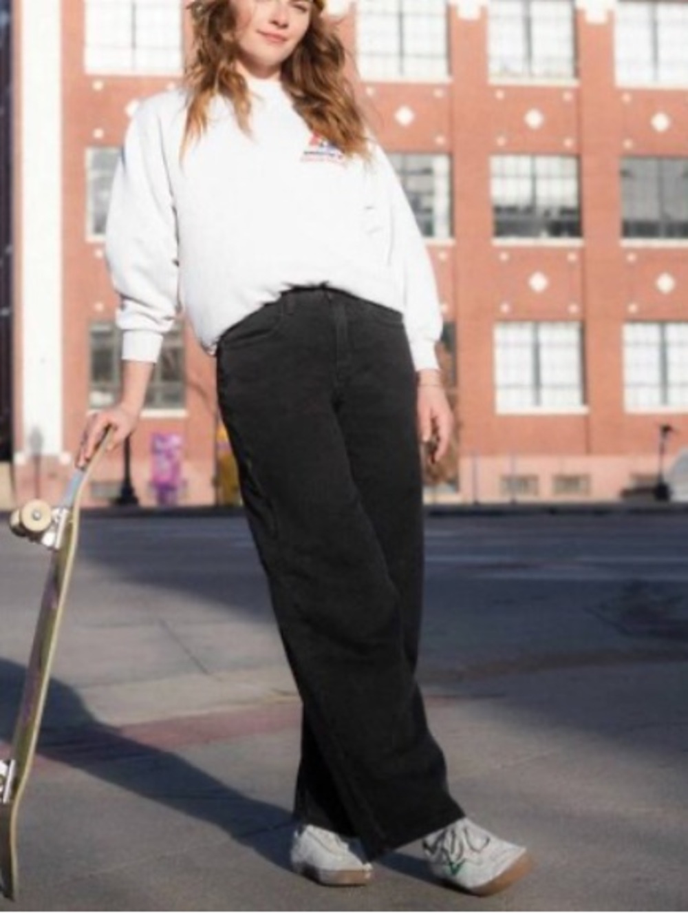 Ripton & Co Superlite Wide Leg Pant Washed Black Cotton Blend Baggy Skater-29x28